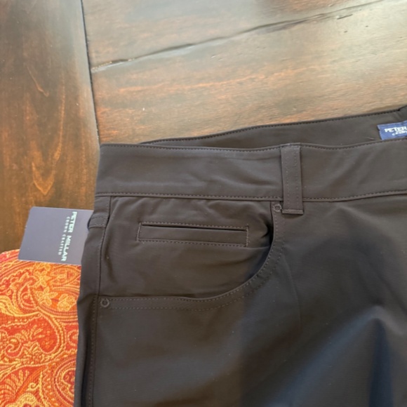 Peter Millar Crown Crafted Bingham Performance 5 Pocket Pants Black 38x34 $185 - Picture 5 of 8